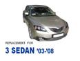 Отражатель в бампер задний левый для Mazda Mazda 3 (BM) 2013- 2016