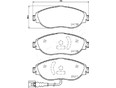 Колодки тормозные передние к-кт Octavia (A7) 2013-2020