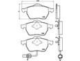 Колодки тормозные передние к-кт Sharan 2000-2004