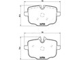 Колодки тормозные задние дисковые к-кт 7-serie G11/G12 2015>