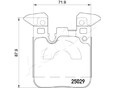 Колодки тормозные задние дисковые к-кт 3-serie F30/F31/F80 2011-2020