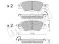 Колодки тормозные задние дисковые к-кт CX 5 2017>
