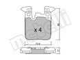 Колодки тормозные задние дисковые к-кт 3-serie F30/F31/F80 2011-2020