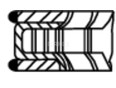 Кольца поршневые к-кт на 1 цилиндр Partner (M49) 1996-2002
