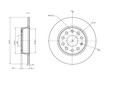 Диск тормозной задний Octavia (A7) 2013-2020