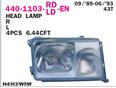 Фара левая MB W124 89-93 Фара левая MB W124 89-93