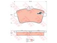Тормозные колодки диск пер MB 245 169 W245 B-klasse 2005-2012 Тормозные колодки диск пер MB 245 169 W245 B-klasse 2005-2012