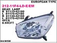 Фара правая для Toyota RAV 4 2000-2005