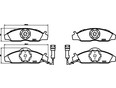 Колодки тормозные передние к-кт Musso 1993-2006