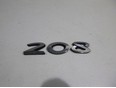 Эмблема на крышку багажника 208 2012-2019