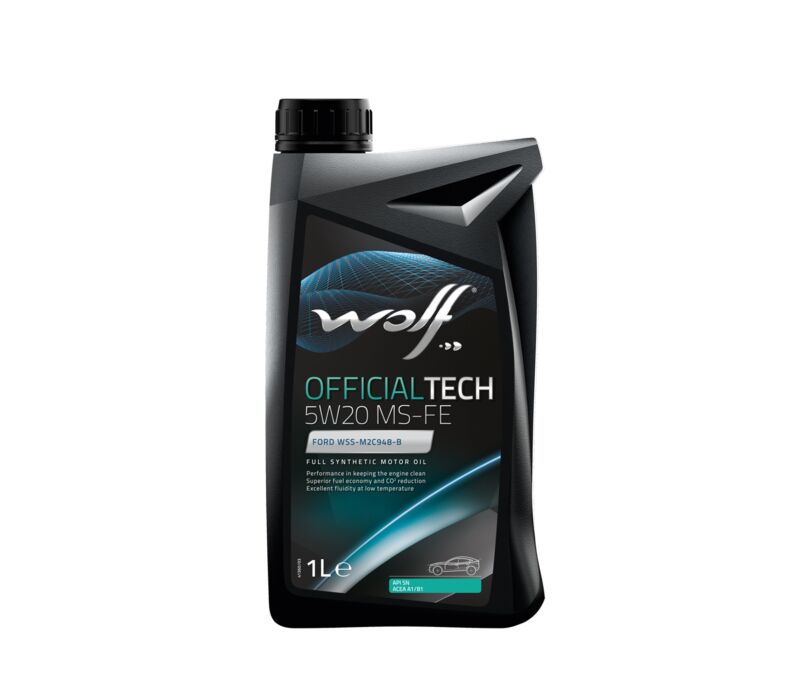 Масло моторное WOLF OFFICIALTECH 5W20 MS-FE 1L СИНТЕТИКА - Фото №1