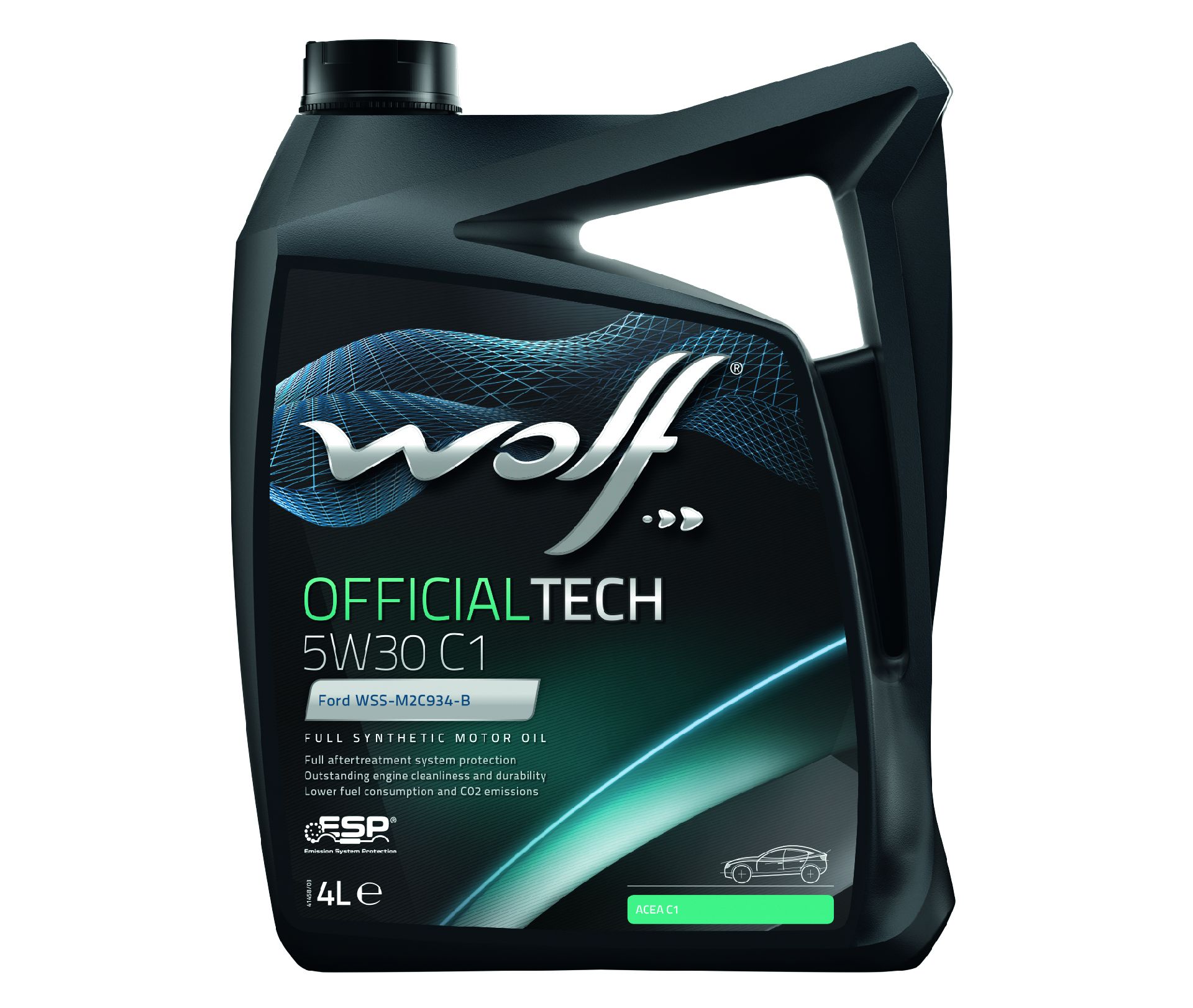 Масло моторное WOLF OFFICIALTECH 5W30 C1 4L СИНТЕТИКА - Фото №1