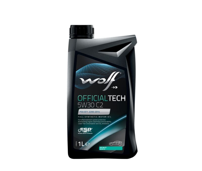 Масло моторное WOLF OFFICIALTECH 5W30 C2 1L СИНТЕТИКА - Фото №1