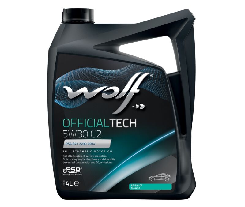 Масло моторное WOLF OFFICIALTECH 5W30 C2 4L СИНТЕТИКА - Фото №1