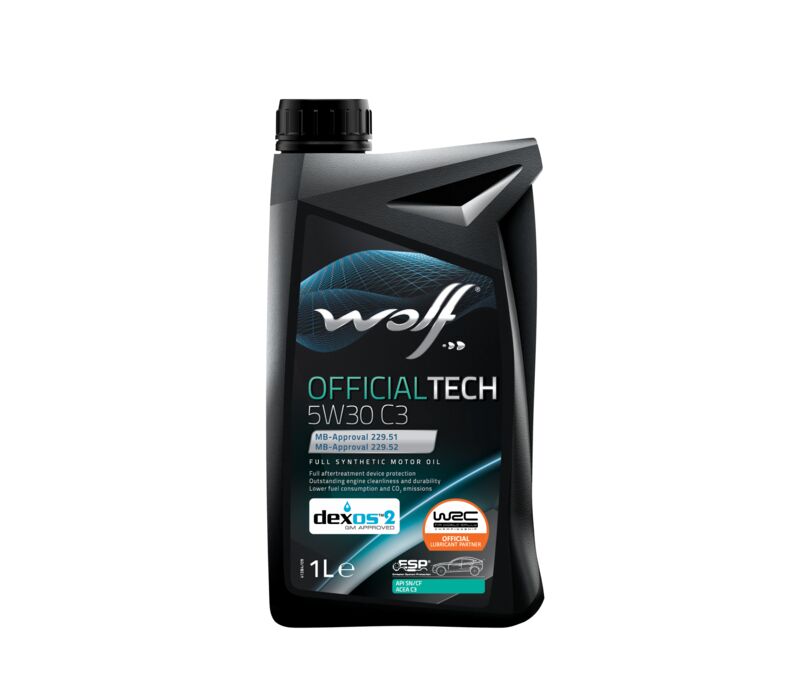 Масло моторное WOLF OFFICIALTECH 5W30 C3 1L СИНТЕТИКА - Фото №1