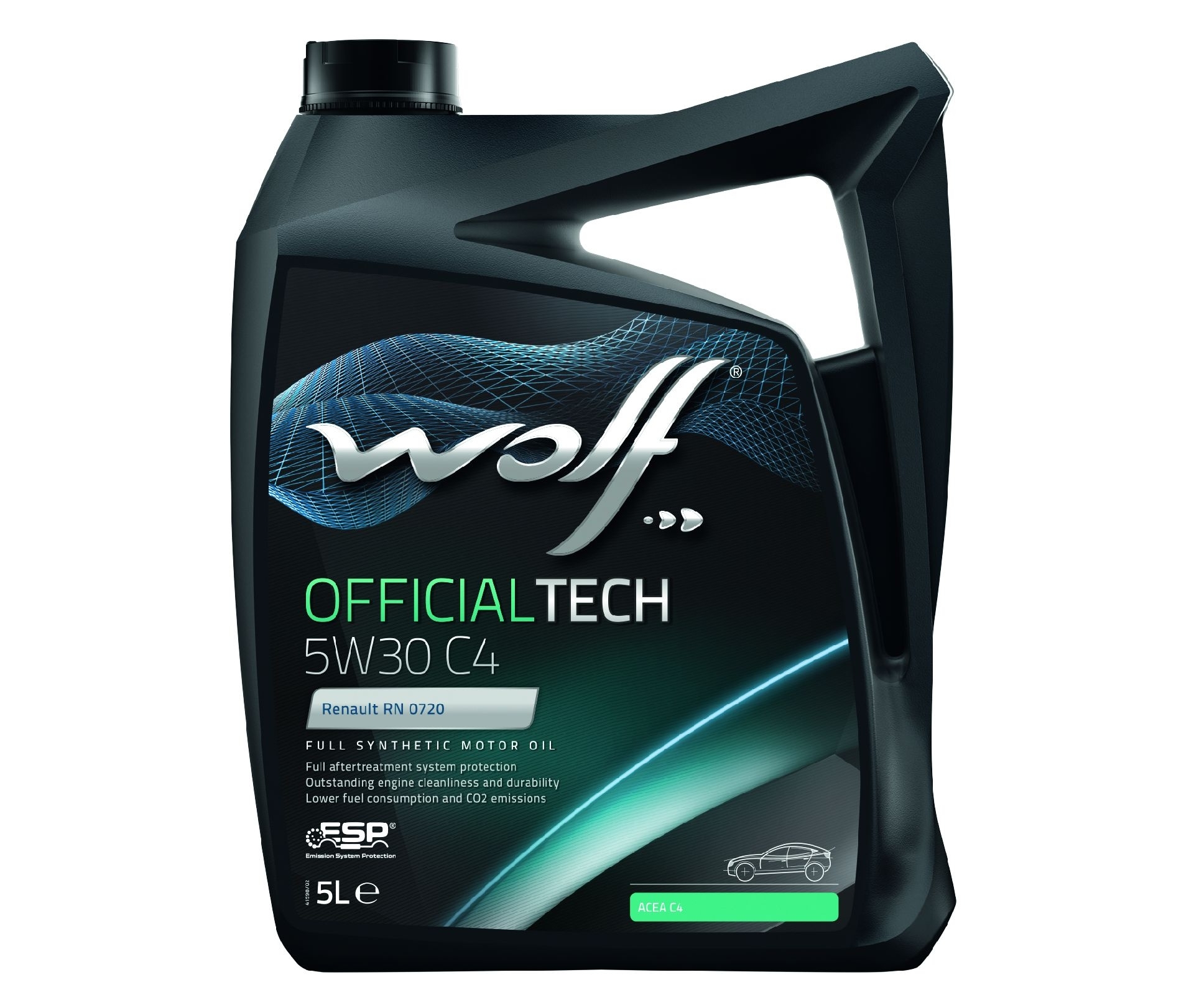 Масло моторное WOLF OFFICIALTECH 5W30 C4 5L СИНТЕТИКА - Фото №1