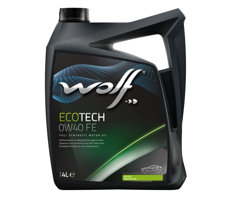 Масло моторное WOLF ECOTECH 0W40 FE 4L СИНТЕТИКА - Фото №1