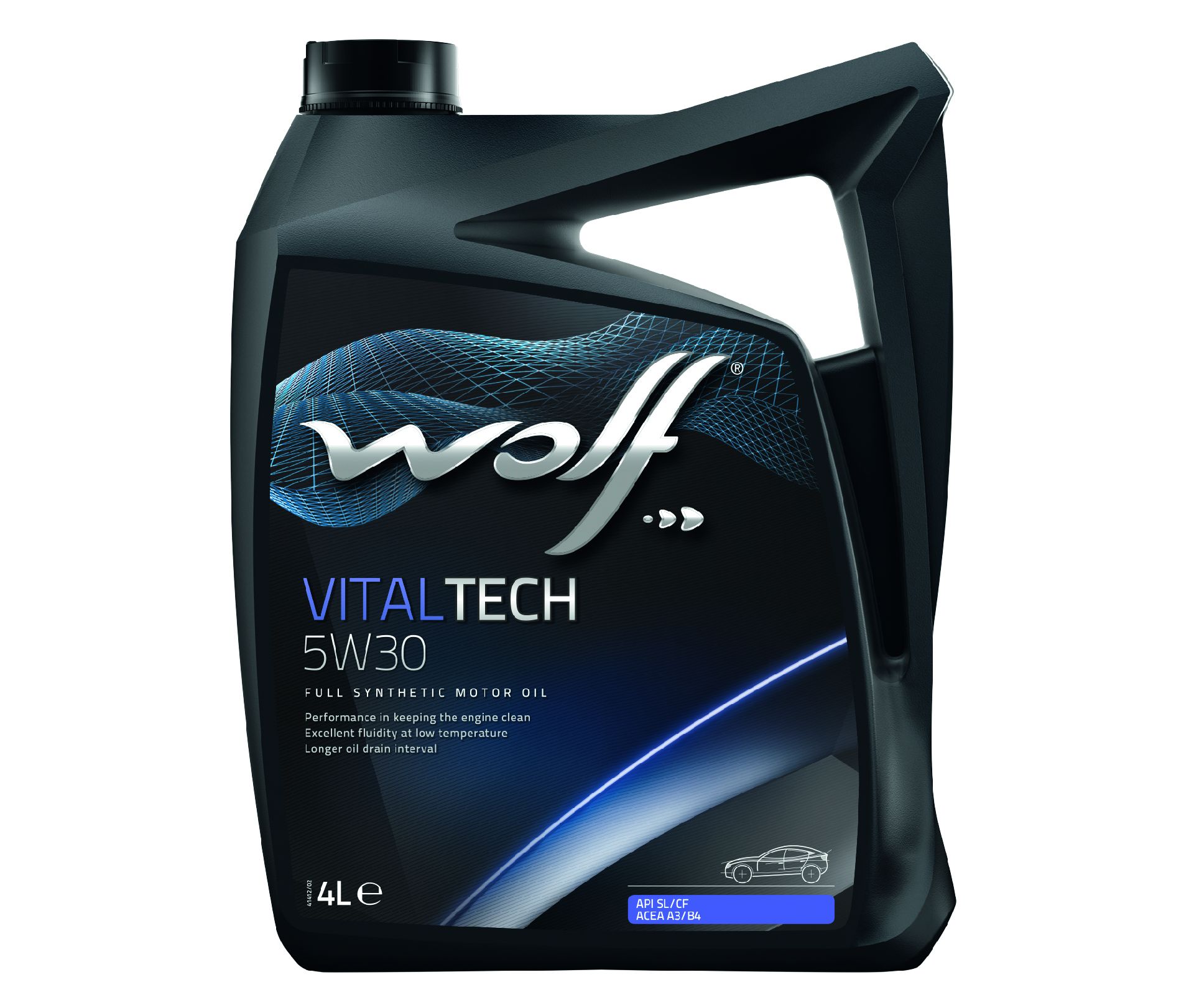 Масло моторное WOLF VITALTECH 5W30 4L СИНТЕТИКА - Фото №1