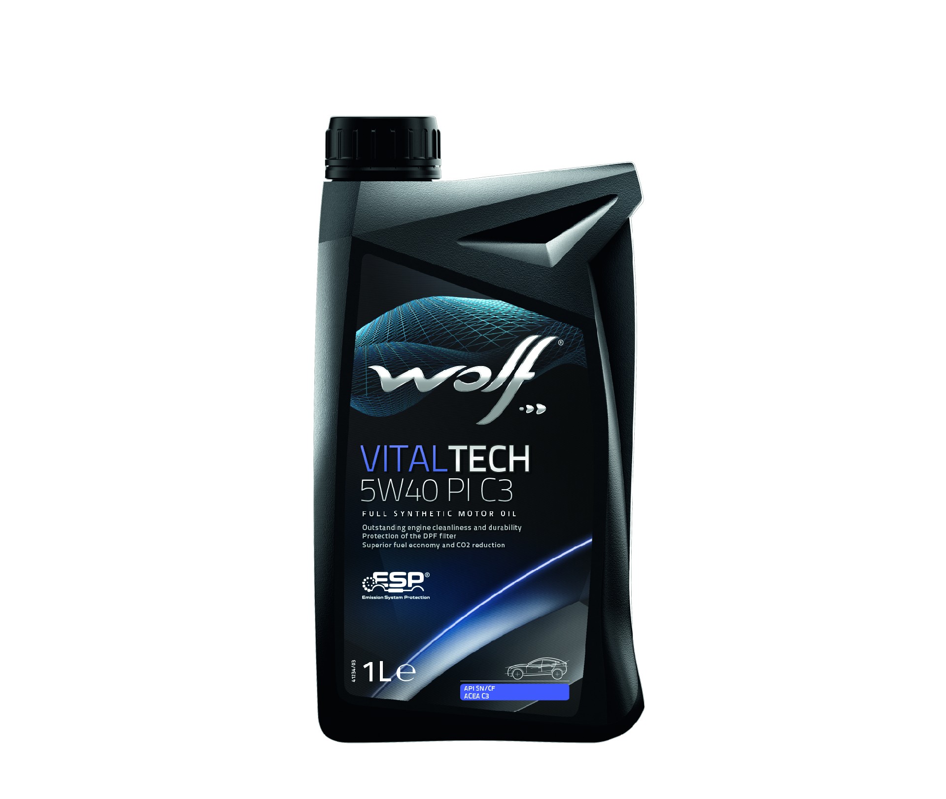 Масло моторное WOLF VITALTECH 5W40 PI C3 1L СИНТЕТИКА - Фото №1