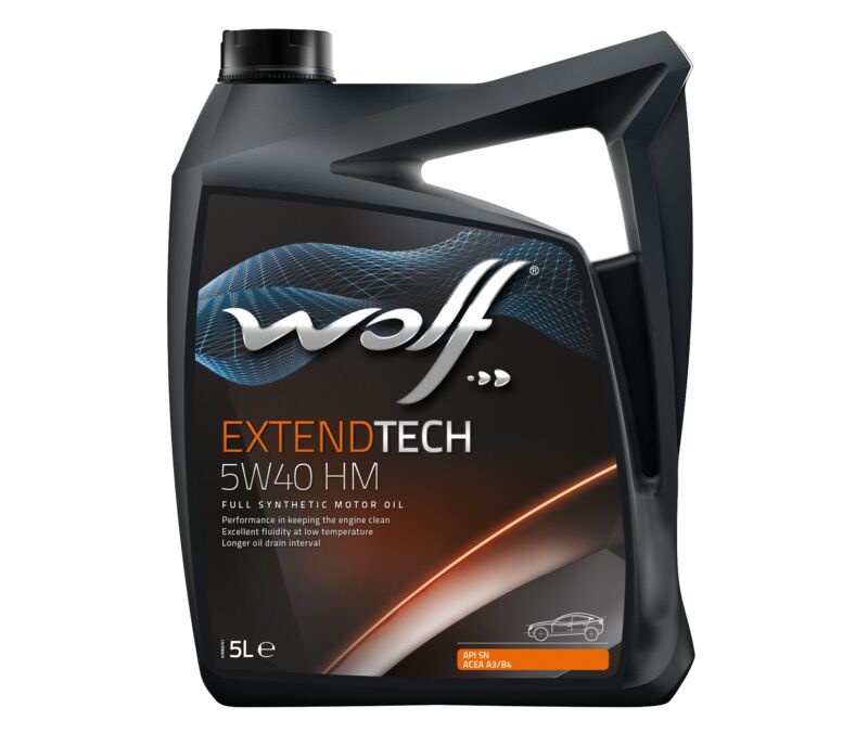 Масло моторное WOLF EXTENDTECH 5W40 HM 5L СИНТЕТИКА - Фото №1