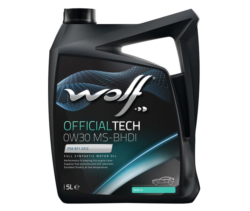 Масло моторное WOLF OFFICIALTECH 0W30 MS-BHDI 5L СИНТЕТИКА - Фото №1