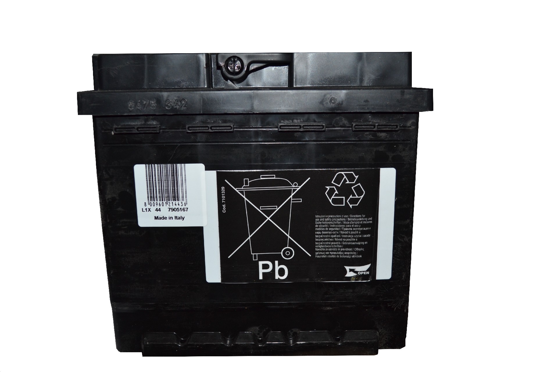 Аккумулятор 207x175x190 360A (+-) РОССИЯ АКБ FIAMM BLACK TITANIUM 44 AH (L1X44) - Фото №1